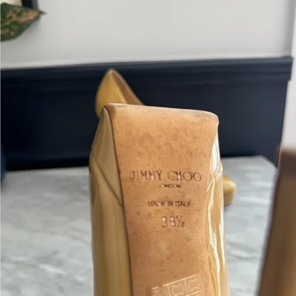 Jimmy Choo Women's Mustard Heels - Picture 3 of 7